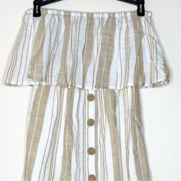 L*SPACE Sunsational Stripe Day Dreamer Smocked Dress US XS - Picture 4 of 7